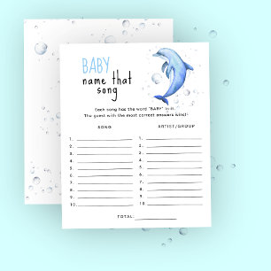Under havet - Gissa låten baby shower spel