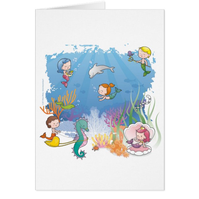 Under havet hälsningskort (Framsidan)