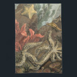 Under havet kökshandduk<br><div class="desc">Gå under vattnet för att utforska havet med alla dessa olika havslevande varelser. Denna vintage biet av konst är en perfekt som tillfogas varje älskare av anemon. Den fångar sjöliv med stjärnfiskar,  kelp,  sjögräs och andra havslevande varelser. Få din konst utskriven idag på din produkt.</div>