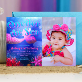 Under havet med fotolandskap inbjudningar