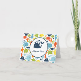 Under havet, Nautical Baby Shower Tackkort