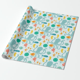 Under Havet Octopus och Fisk Presentpapper