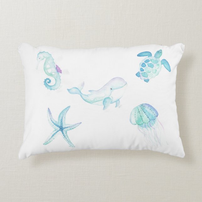 Under havet prydnadskudde (Framsidan)