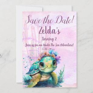 Under havet, sköldpaddan 2:a födelsedagen, spara datumet