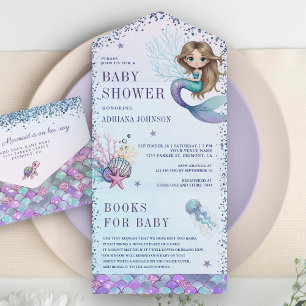 Under havet Söt sjöjungfru Baby Shower