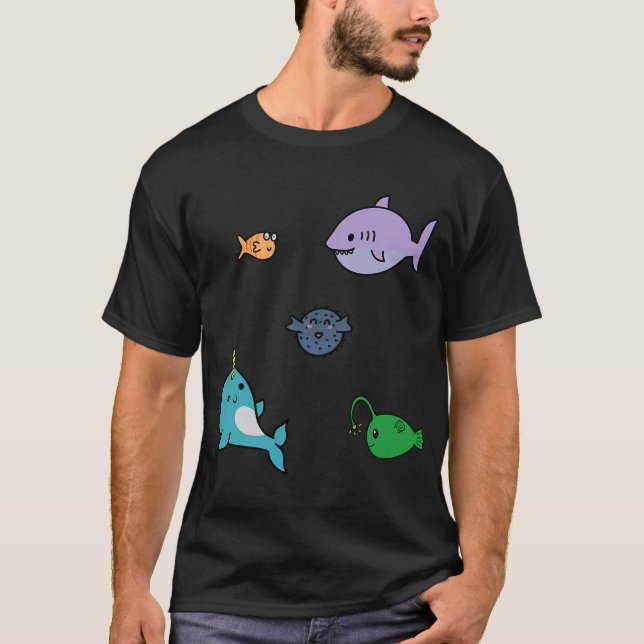 Under havet. t shirt (Framsida)
