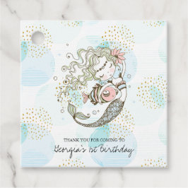 Under havet | Tack för Födelsedagsfest av Sjöjungf Gåvor Etiketter