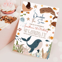 Under havet Valhaj Val 1-årsdag Inbjudningar