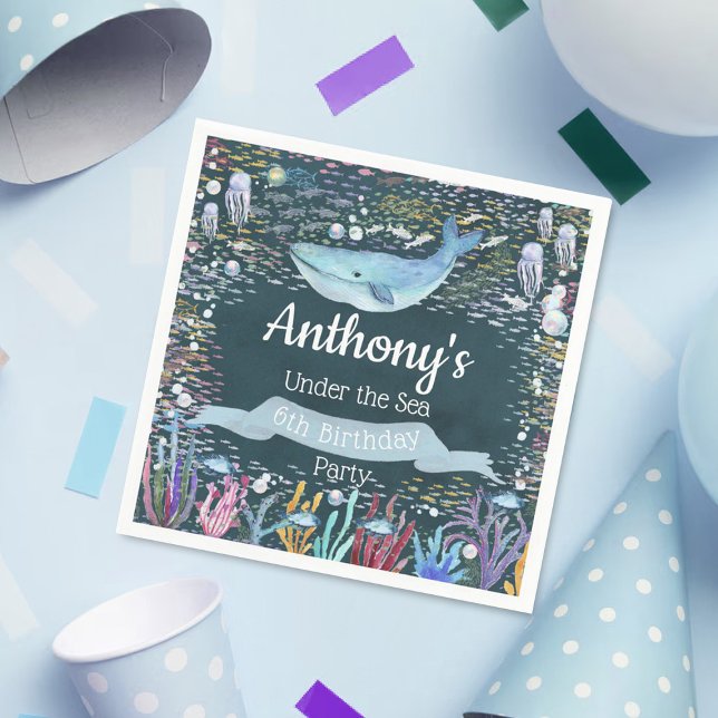 Under havet vid alla åldrar pappersservett (Skapare uppladdad)