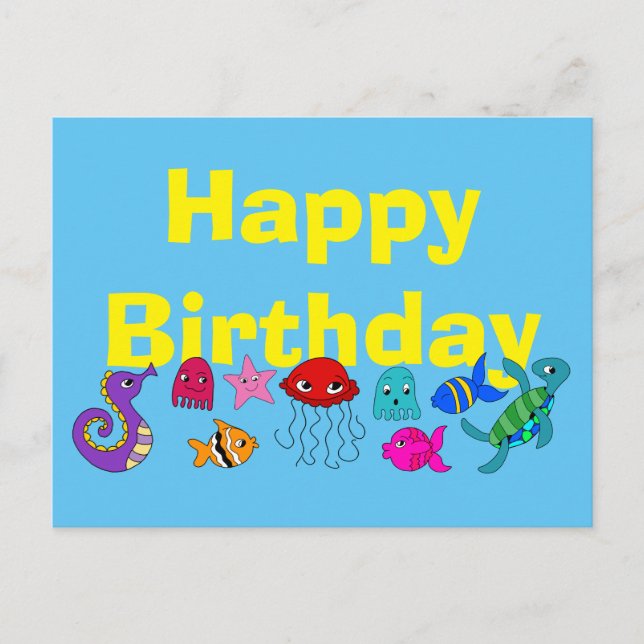 Under havet vykort (Framsida)