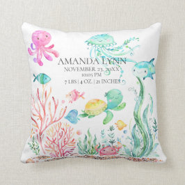 Under havets Baby födelseland Pillow Kudde
