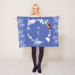 Under havets barn, eget namn Fleece Blanket