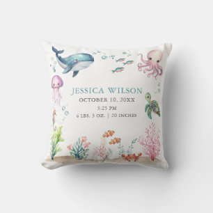 Under havets färglösa havsbestånd Baby Kudde