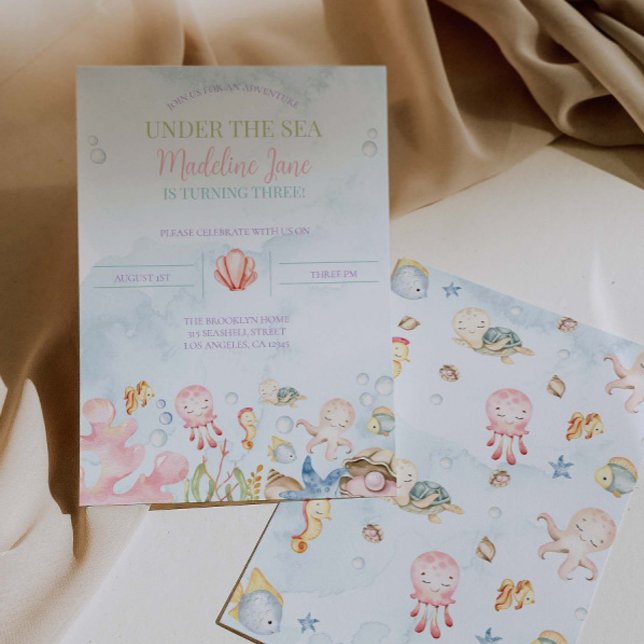 Under Havets födelsedag Inbjudningar (Skapare uppladdad)
