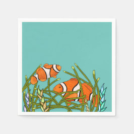 Under Havets helgdag: fiskfödelsedag Pappersservett