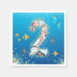 Under havets stora andra födelsedag: Fotokollage Pappersservett