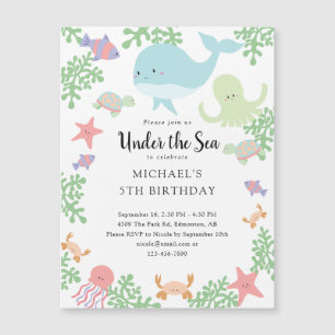 Under Havsdagen Cute Pastel Ocean Whale Inv.
