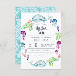 Under Havsdagen | Vattenfärg för havskritor Inbjudningar