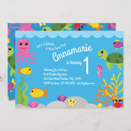 Under Havsdjurens födelsedag Inbjudningar