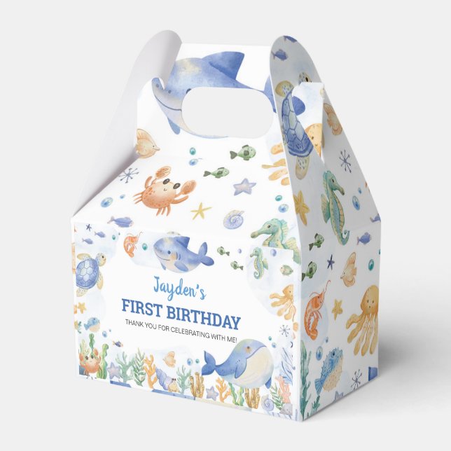 Under Havsdjurets födelsedag Presentaskar (Framsidan Sidan)