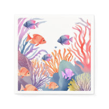 Under havskorallrev: Vattenfärg