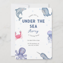 Under havsområdet barns födelsedag Party