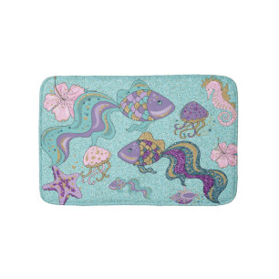 Under havsskärningen Pastel Bath Mat Badrumsmatta