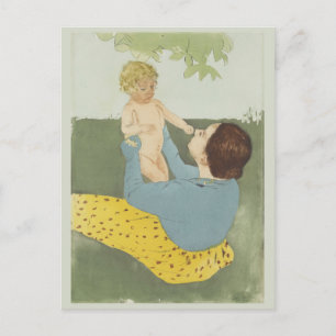 Under Horse Chestnut Träd Mary Cassatt Vykort