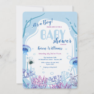 Under inbjudan till Sea Blue Baby Shower