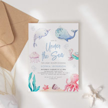 Under inbjudan till Sea Nautical Baby Shower