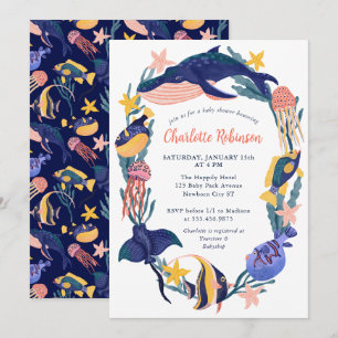 Under inbjudan till Sea Ocean Animals Baby Shower