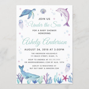 Under inbjudan till Sea Ocean Baby Shower