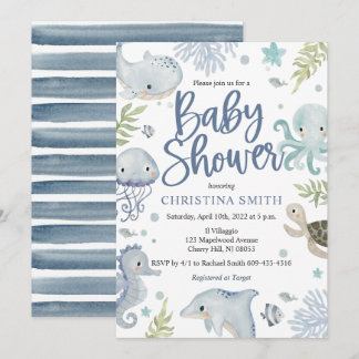 Under inbjudningar till Sea Baby Shower