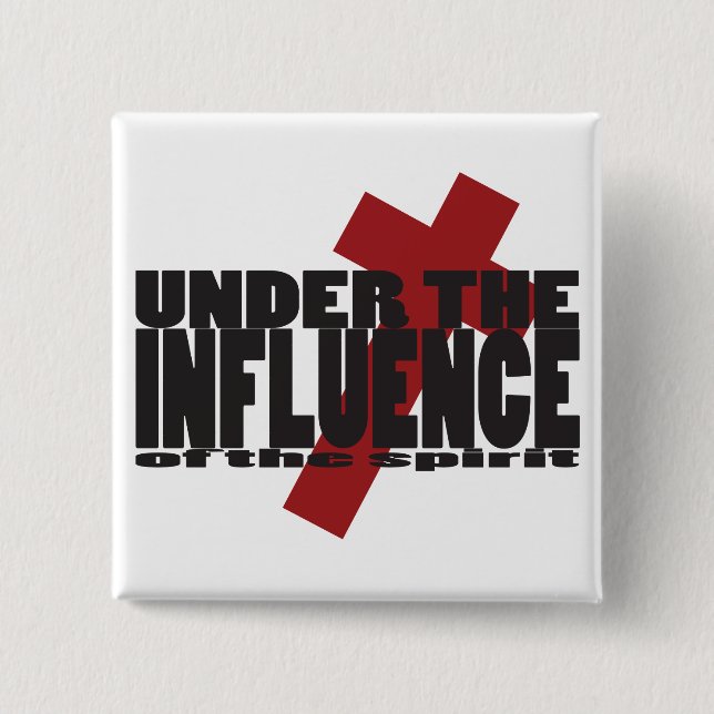 Under Influence Kor Button Christian Design Knapp (Framsida)