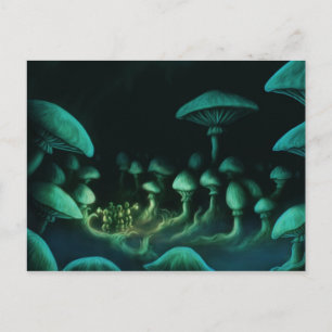 under jordens scifi-fantasi-vykort vykort