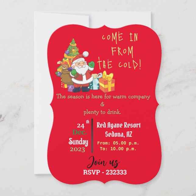 Under Julgran Inbjudningar (Framsida)