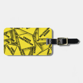 Under konstruktionstecken bagagebricka