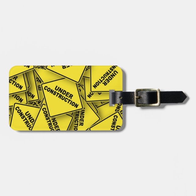 Under konstruktionstecken bagagebricka (Horisontell Framsida)