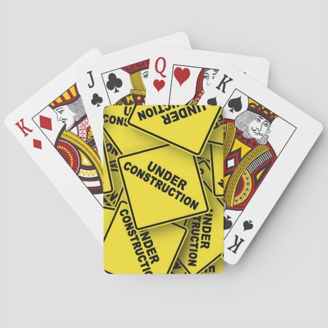 Under konstruktionstecken casinokort (Baksidan)