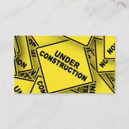 Under konstruktionstecken visitkort