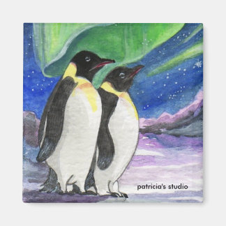 Under Light Penguin Art Magnet