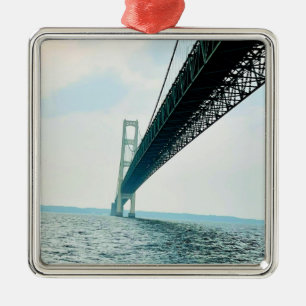 Under Mackinac Bridge Ceramic Ornament