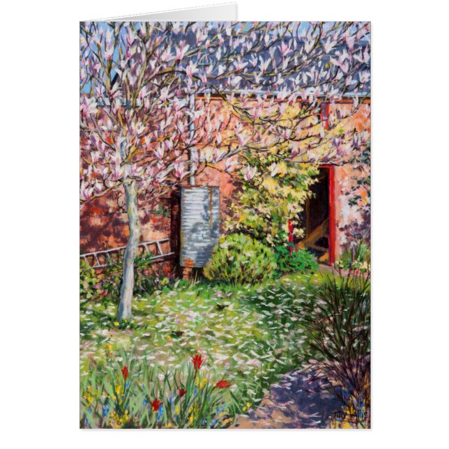 Under Magnolia Hälsningskort (Framsidan)