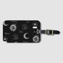 Under Måne Celestial Luggage Tag