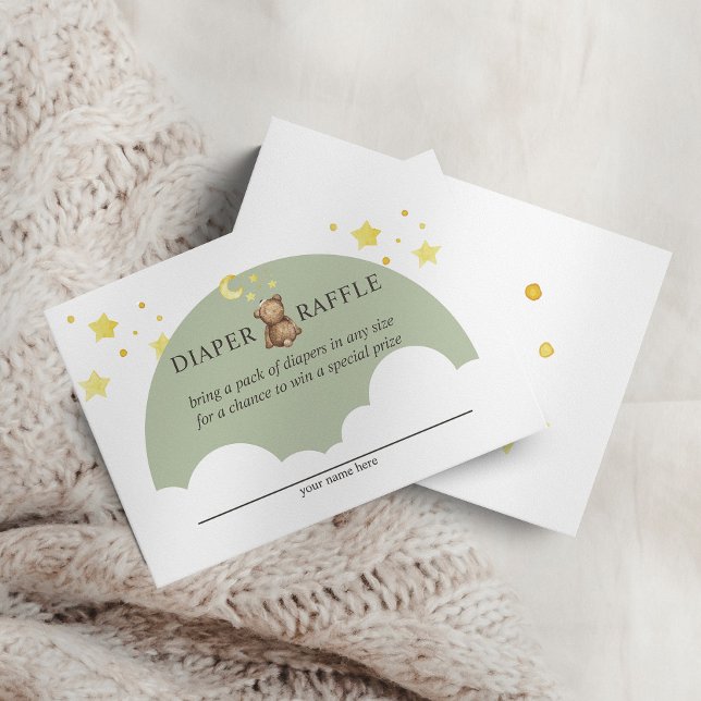 Under Måne Nalle Grönt Sage Raffle Tilläggskort (Skapare uppladdad)