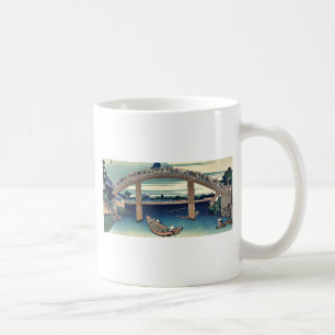 Under Mannen överbrygga vid Katsushika, Hokusai Kaffemugg