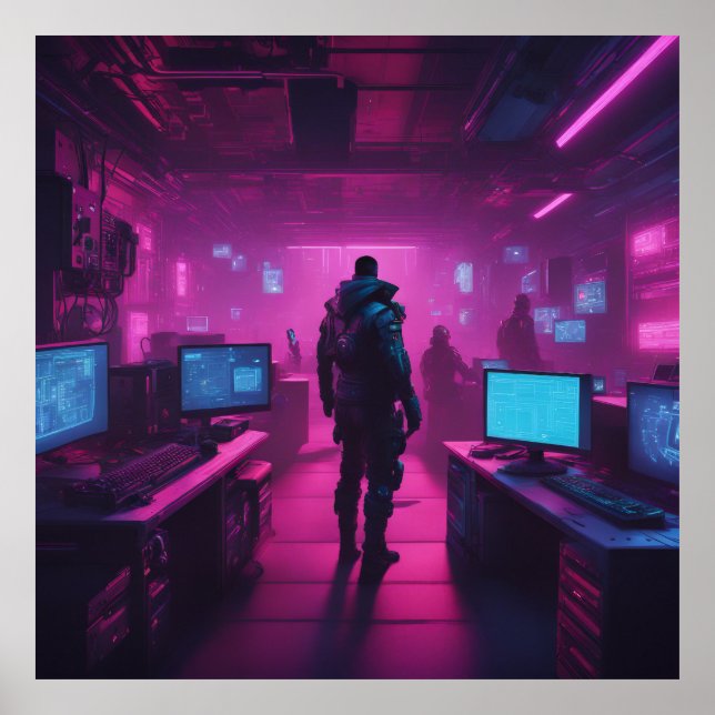 Under markytan Poster Cyberpunk (Framsidan)