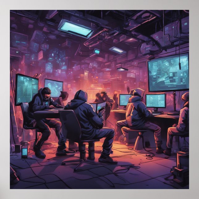 Under markytan Poster Cyberpunk (Framsidan)