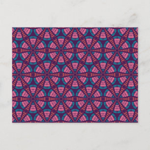 Under Mikroskop - Abstrakt Geometric Strange Vykort