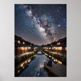 Under Milky Ways Embrace Poster